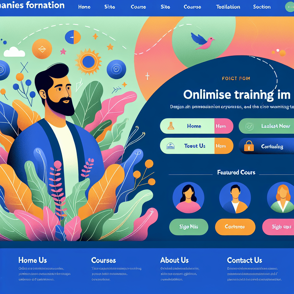 Création du site et système de formation en ligne therapies formation cotehy