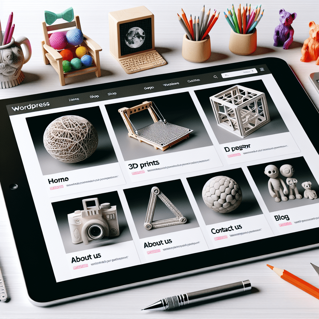 Création d'un site d'impression 3D en ligne sur WordPress